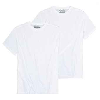 ADAMO T-Shirt "Kilian" Doppelpack weiß 